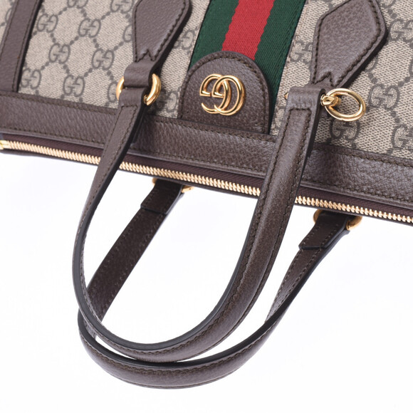 Gucci Ophidia GG Tote Bag Supreme Greige Leather - Picture 3 of 9